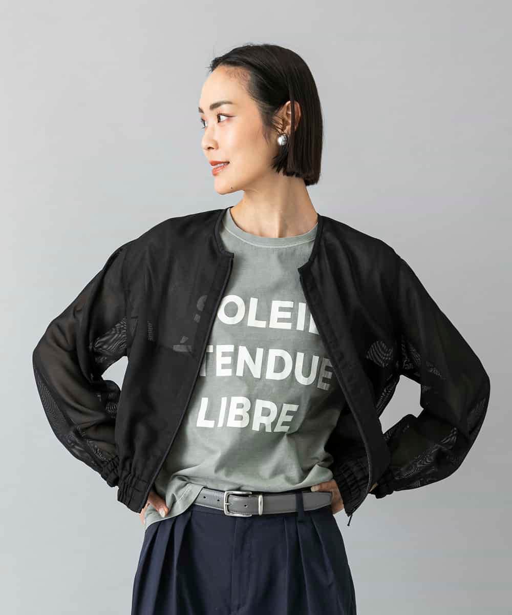 FMJHD04320 MICHEL KLEIN(ミッシェルクラン) [セットアップ対応]メッシュブルゾン ブラック