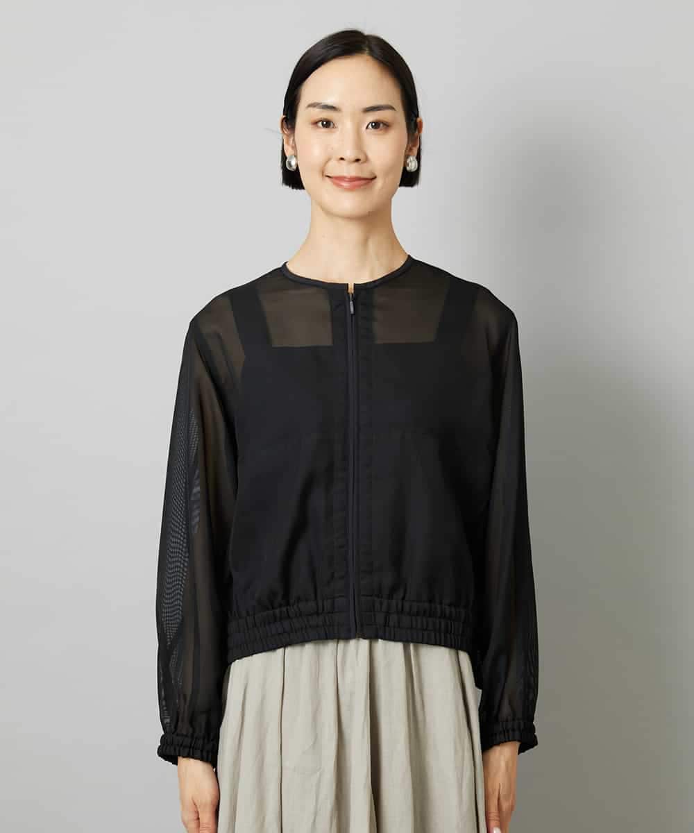 FMJHD04320 MICHEL KLEIN(ミッシェルクラン) [セットアップ対応]メッシュブルゾン ブラック