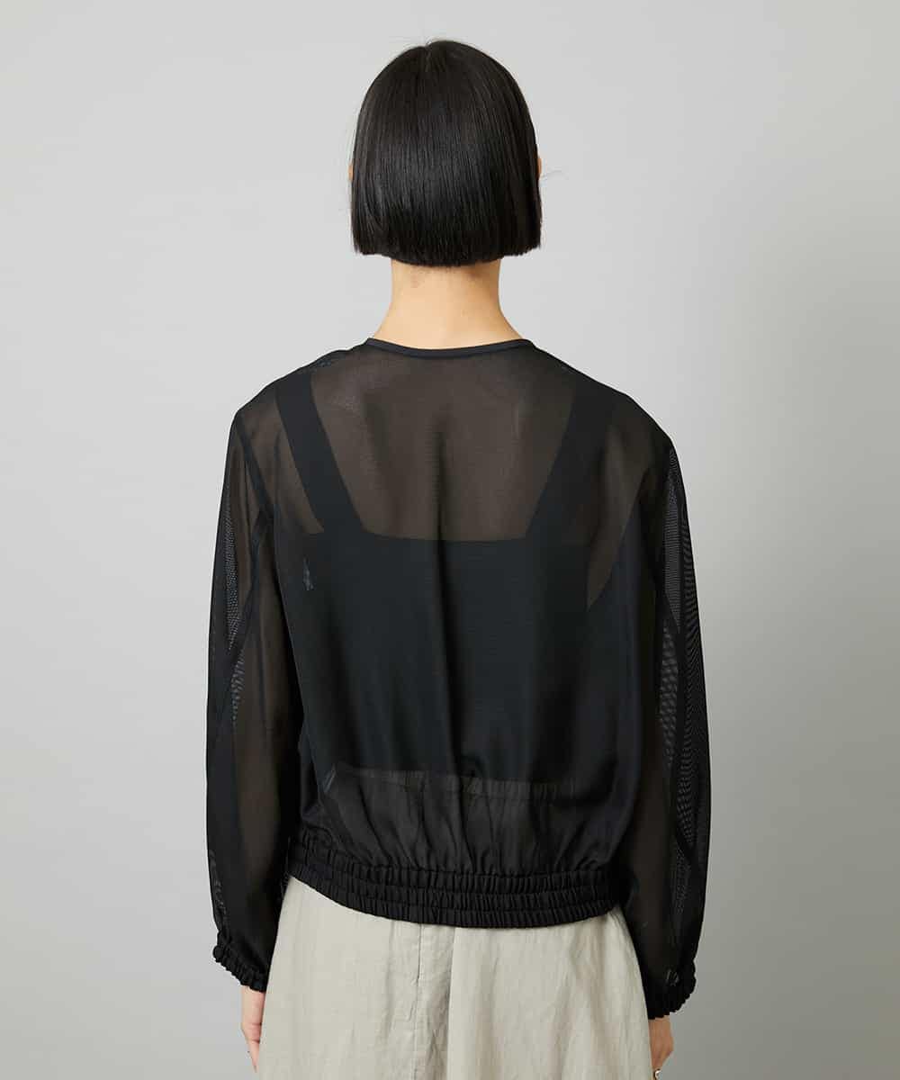FMJHD04320 MICHEL KLEIN(ミッシェルクラン) [セットアップ対応]メッシュブルゾン ブラック