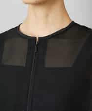 FMJHD04320 MICHEL KLEIN(ミッシェルクラン) [セットアップ対応]メッシュブルゾン ブラック