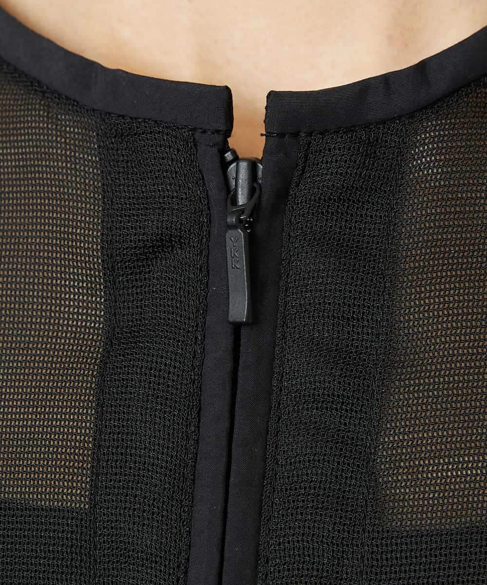 FMJHD04320 MICHEL KLEIN(ミッシェルクラン) [セットアップ対応]メッシュブルゾン ブラック