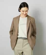 FMJHD11330 MICHEL KLEIN(ミッシェルクラン) シアーテーラードジャケット ベージュ