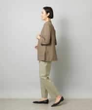 FMJHD11330 MICHEL KLEIN(ミッシェルクラン) シアーテーラードジャケット ブラック
