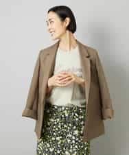 FMJHD11330 MICHEL KLEIN(ミッシェルクラン) シアーテーラードジャケット ブラック