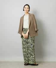 FMJHD11330 MICHEL KLEIN(ミッシェルクラン) シアーテーラードジャケット ブラック