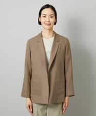FMJHD11330 MICHEL KLEIN(ミッシェルクラン) シアーテーラードジャケット ブラック