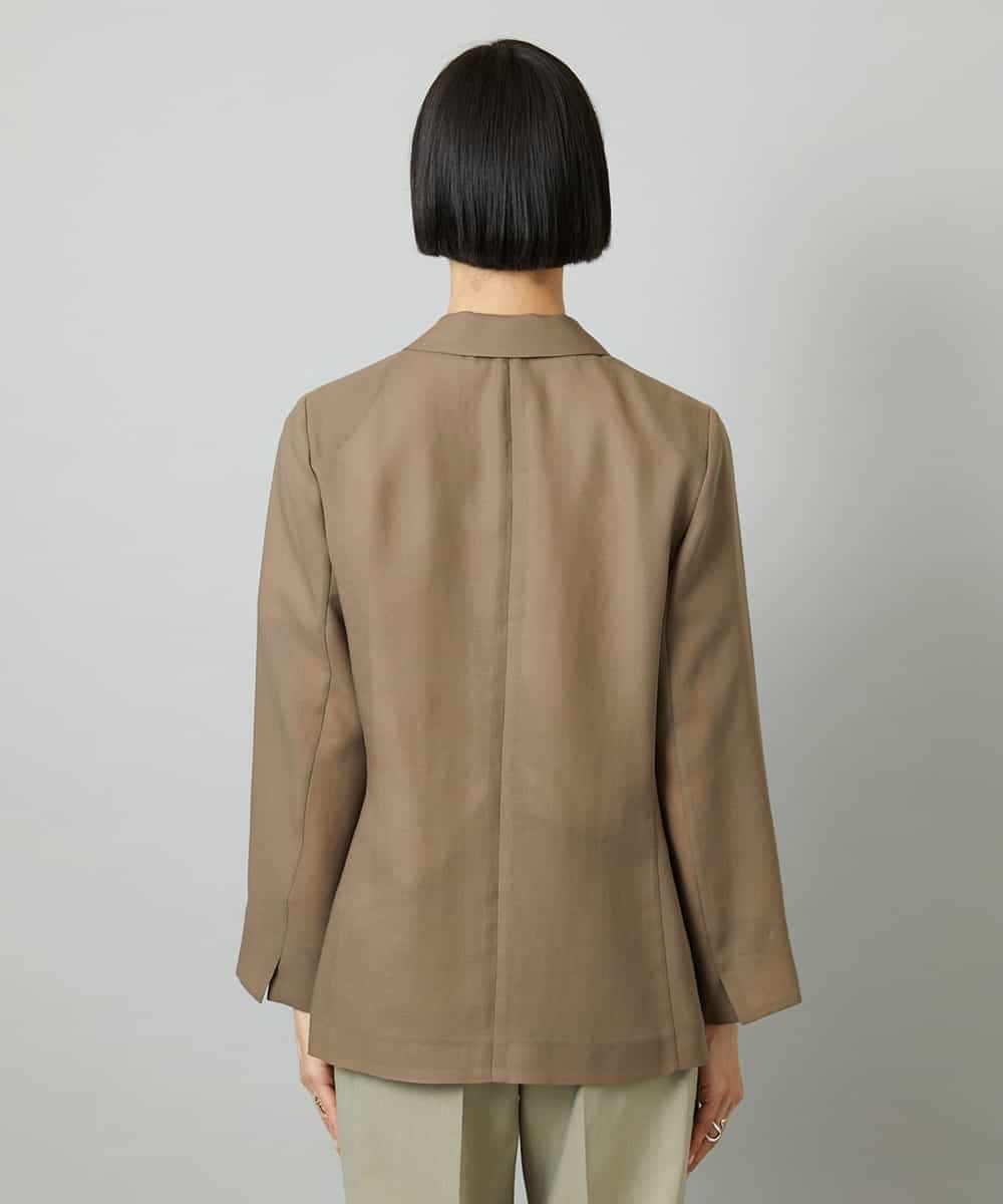 FMJHD11330 MICHEL KLEIN(ミッシェルクラン) シアーテーラードジャケット ブラック