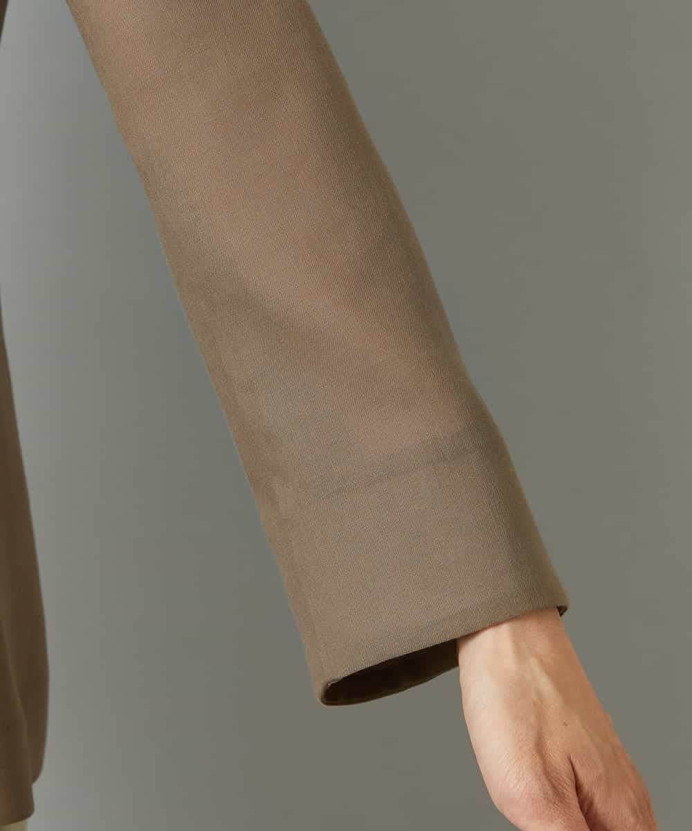 FMJHD11330 MICHEL KLEIN(ミッシェルクラン) シアーテーラードジャケット ブラック