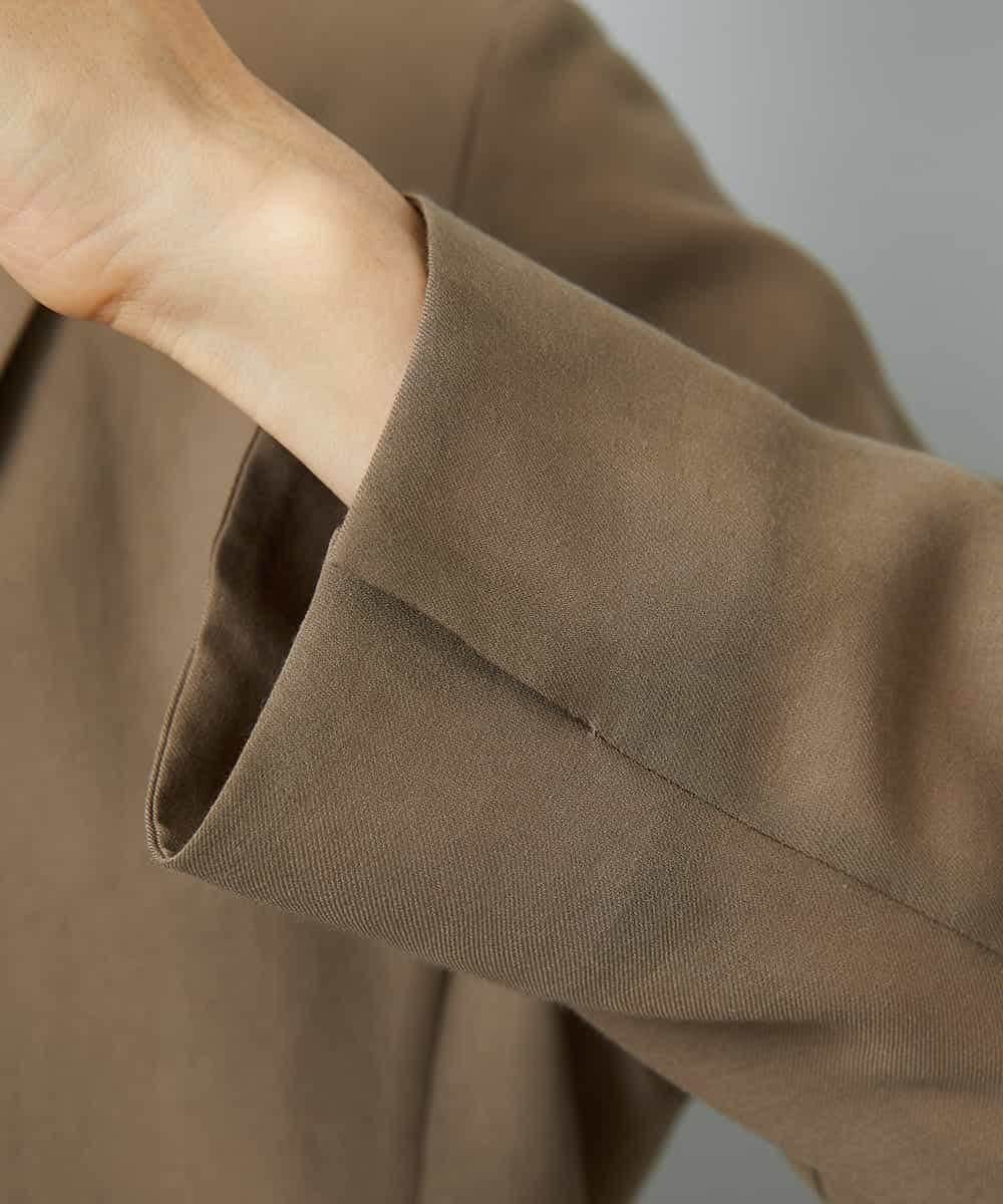 FMJHD11330 MICHEL KLEIN(ミッシェルクラン) シアーテーラードジャケット ブラック