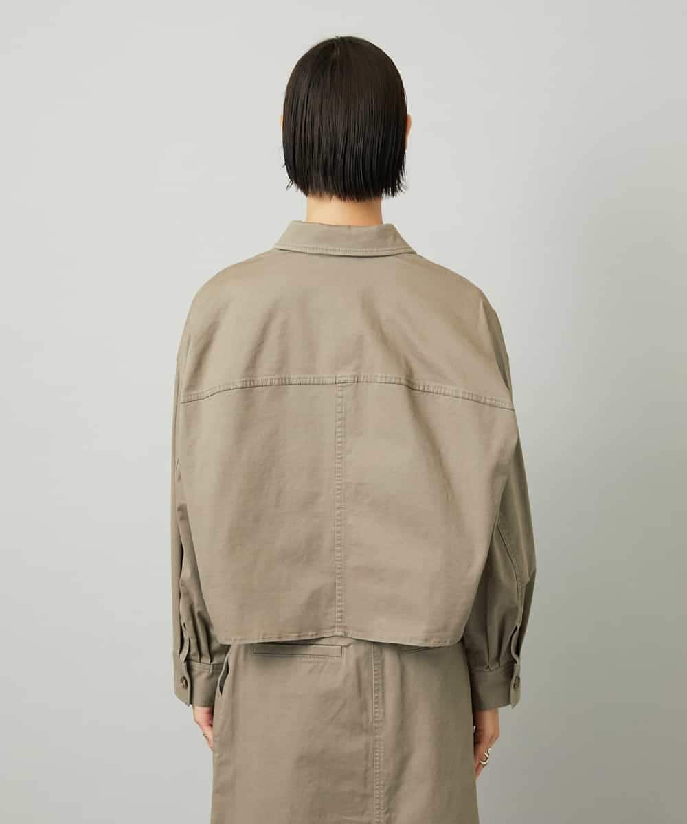 FMJJA30260 MICHEL KLEIN(ミッシェルクラン) [セットアップ対応]チノダブルポケットブルゾン カーキ