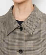 FMJJD01380 MICHEL KLEIN(ミッシェルクラン) マイクロチェックケープジャケット イエロー