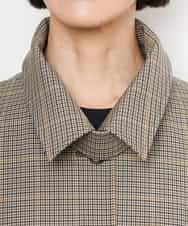 FMJJD01380 MICHEL KLEIN(ミッシェルクラン) マイクロチェックケープジャケット イエロー
