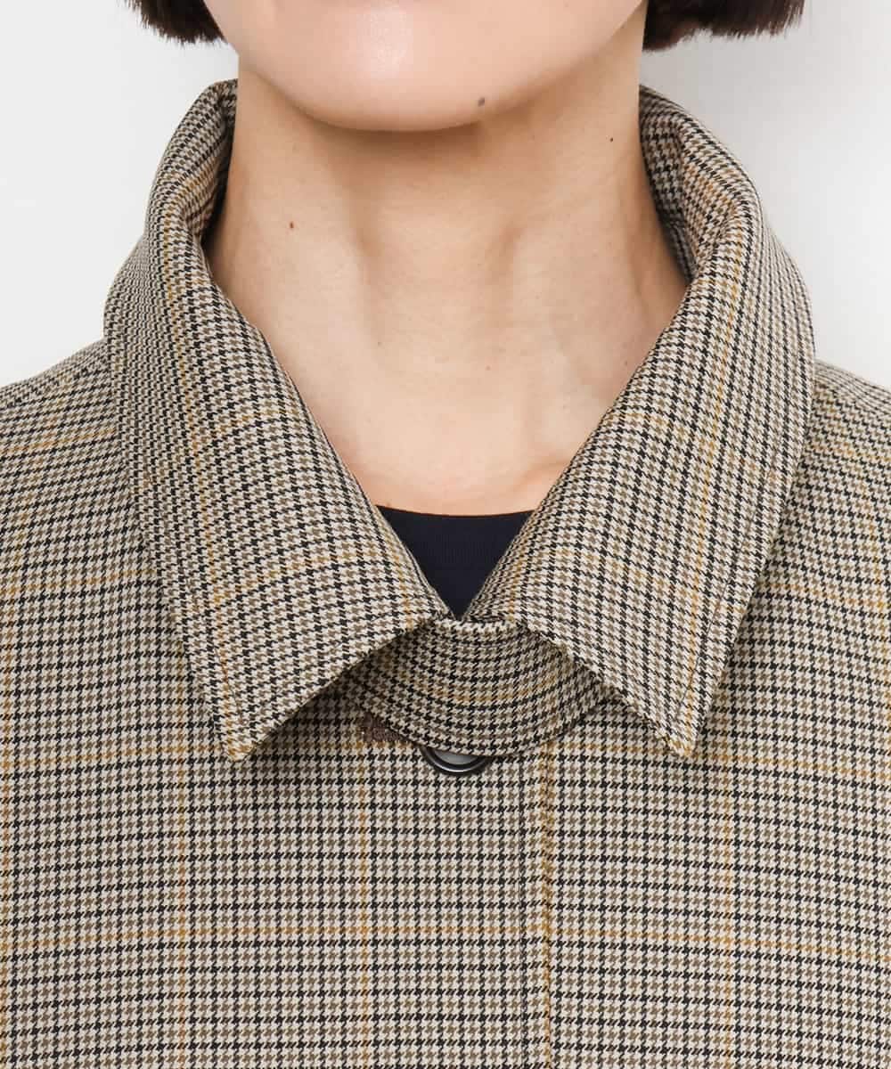 FMJJD01380 MICHEL KLEIN(ミッシェルクラン) マイクロチェックケープジャケット イエロー