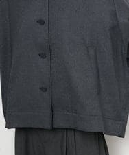 FMJJD02380 MICHEL KLEIN(ミッシェルクラン) ラメデニムライクケープジャケット ネイビー