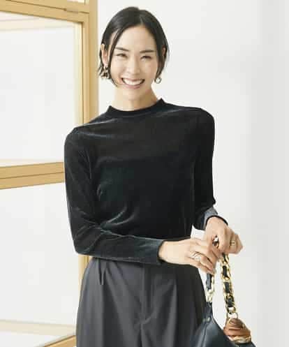FMKAA24160  ナイロンチュールフロッキーカットソー