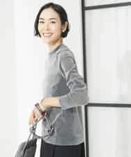 FMKAA24160 MICHEL KLEIN(ミッシェルクラン) ナイロンチュールフロッキーカットソー ブラック(94)