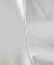 FMKAA35220 MICHEL KLEIN(ミッシェルクラン) シャツスリーブドッキングカットソー(ホワイト・キャメル) キャメル