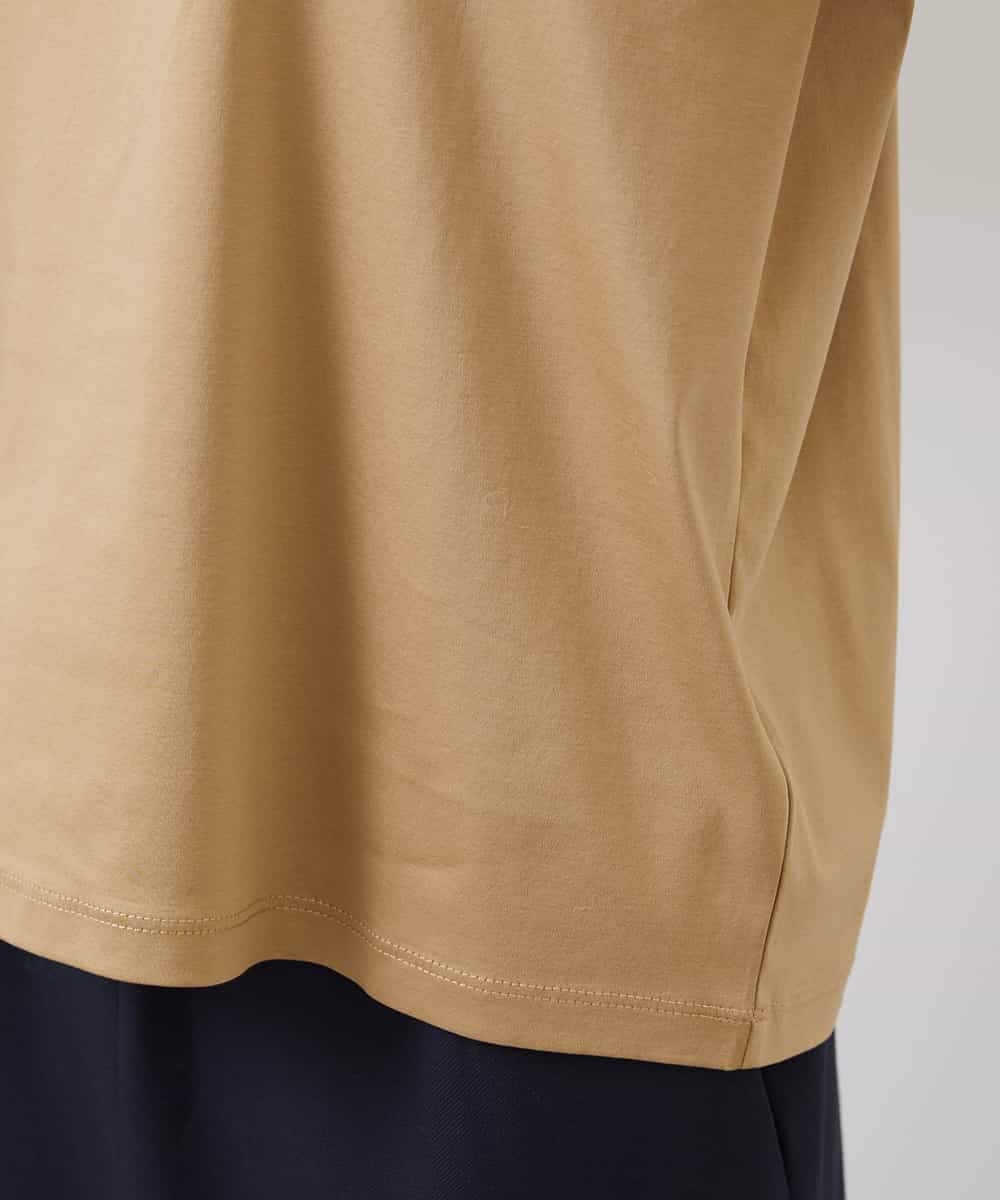 FMKAA40150 MICHEL KLEIN(ミッシェルクラン) [ドラマ着用]ロングスリーブロゴTシャツ ベージュ