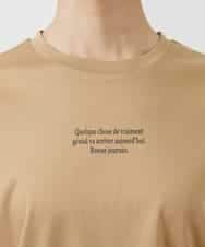 FMKAA40150 MICHEL KLEIN(ミッシェルクラン) [ドラマ着用]ロングスリーブロゴTシャツ ベージュ