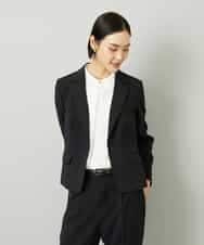 FMKAD02170 MICHEL KLEIN(ミッシェルクラン) ボウタイ付き2WAYブラウソ― ライトグレー