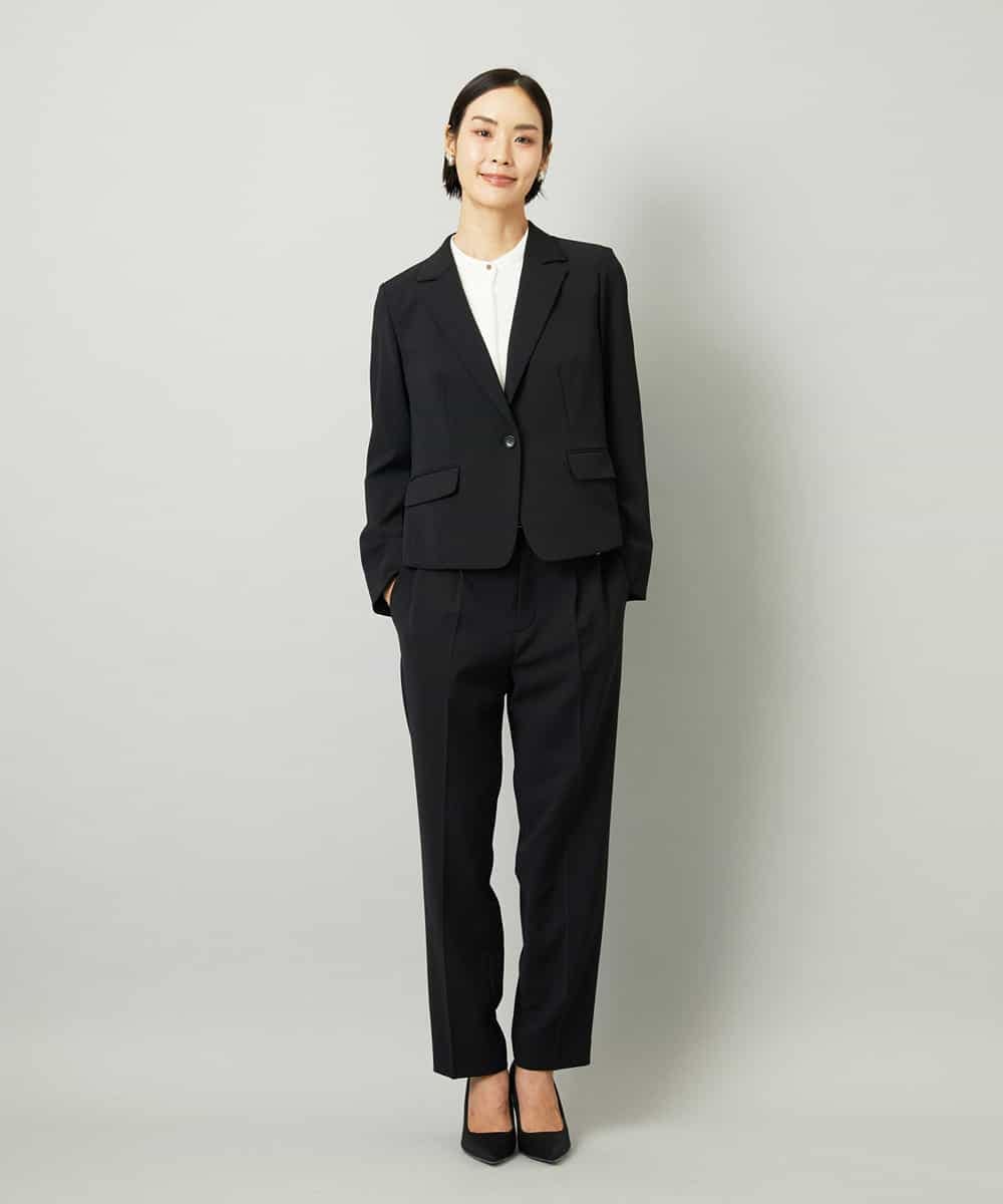 FMKAD02170 MICHEL KLEIN(ミッシェルクラン) ボウタイ付き2WAYブラウソ― ライトグレー