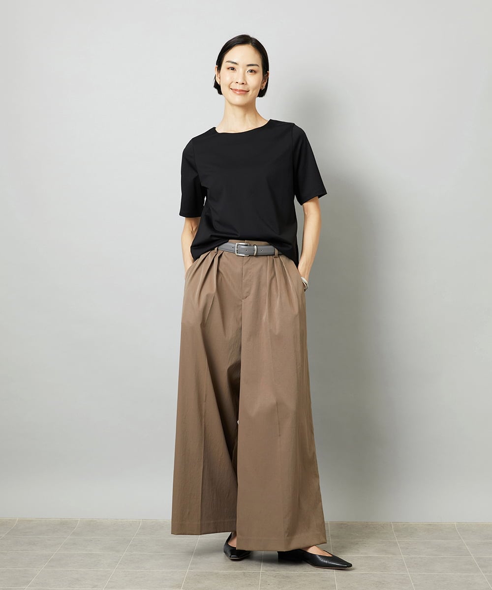 FMKAD15150 MICHEL KLEIN(ミッシェルクラン) クリーンフォルムTシャツ ライトグレー