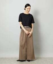 FMKAD15150 MICHEL KLEIN(ミッシェルクラン) クリーンフォルムTシャツ ライトグレー