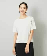 FMKAD15150 MICHEL KLEIN(ミッシェルクラン) クリーンフォルムTシャツ ライトグレー