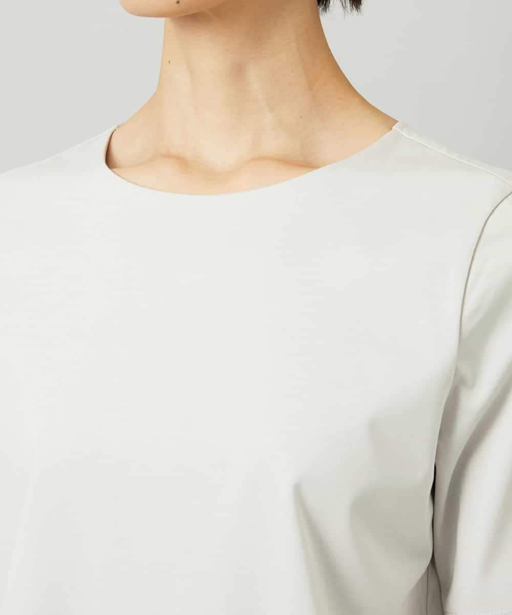 FMKAD15150 MICHEL KLEIN(ミッシェルクラン) クリーンフォルムTシャツ ライトグレー