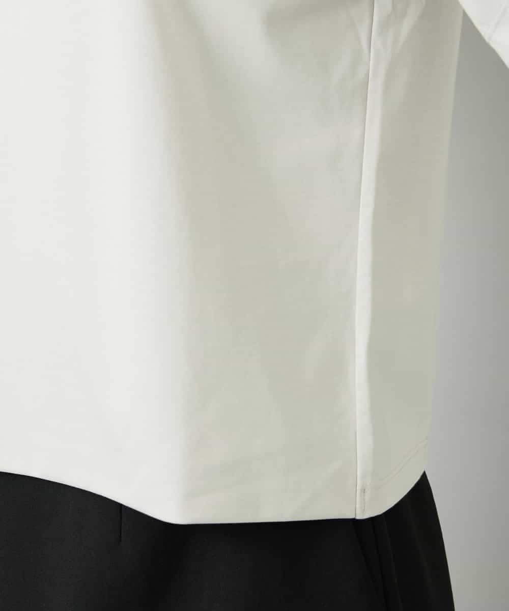 FMKAD15150 MICHEL KLEIN(ミッシェルクラン) クリーンフォルムTシャツ ライトグレー