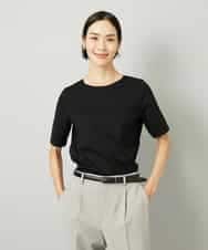 FMKAD15150 MICHEL KLEIN(ミッシェルクラン) クリーンフォルムTシャツ ブラック