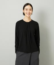 FMKAD17160 MICHEL KLEIN(ミッシェルクラン) ボウタイ風ブラウソー ライトグレー