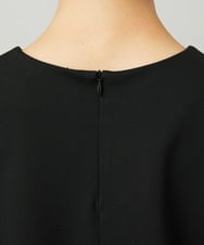FMKAD18190 MICHEL KLEIN(ミッシェルクラン) パフスリーブ異素材カットソー ブラック