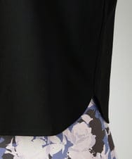 FMKAD18190 MICHEL KLEIN(ミッシェルクラン) パフスリーブ異素材カットソー ブラック