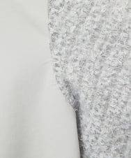 FMKAD18190 MICHEL KLEIN(ミッシェルクラン) パフスリーブ異素材カットソー ブラック