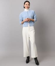 FMKAD19130 MICHEL KLEIN(ミッシェルクラン) ［レイヤードにおすすめ］シアーハイネックカットソー ブラウン