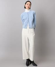 FMKAD19130 MICHEL KLEIN(ミッシェルクラン) ［レイヤードにおすすめ］シアーハイネックカットソー ブラウン