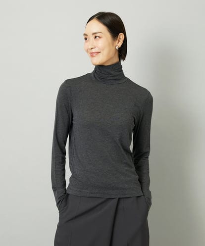 FMKAD19130 MICHEL KLEIN ［レイヤードにおすすめ］シアーハイネックカットソー