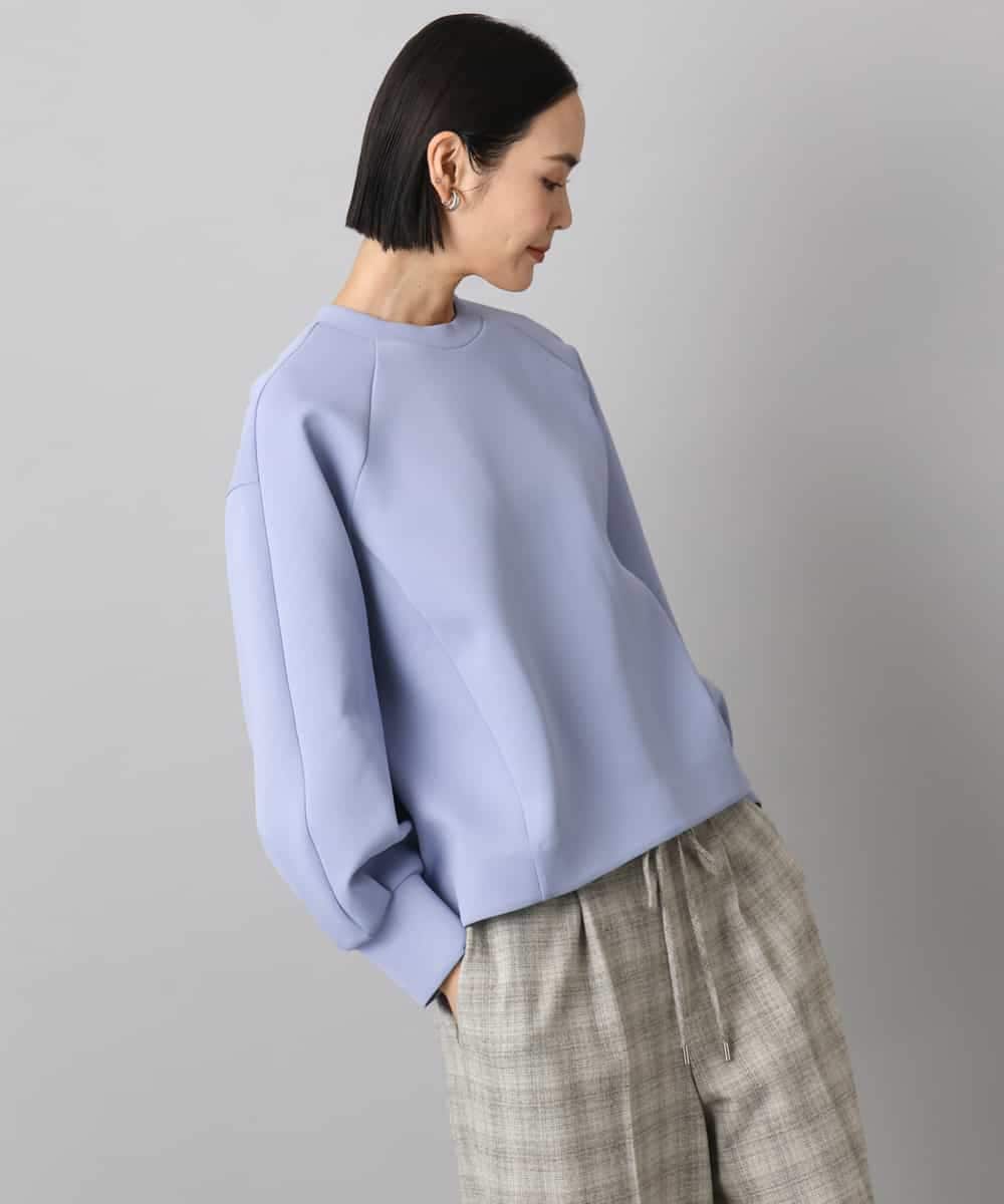 FMKAD20180 MICHEL KLEIN(ミッシェルクラン) ダンボールジャージプルオーバー ラベンダー