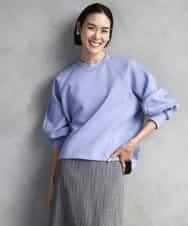 FMKAD20180 MICHEL KLEIN(ミッシェルクラン) ダンボールジャージプルオーバー ラベンダー