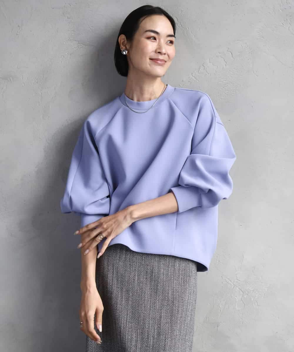 FMKAD20180 MICHEL KLEIN(ミッシェルクラン) ダンボールジャージプルオーバー ラベンダー