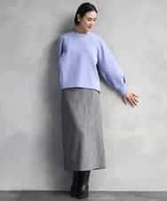 FMKAD20180 MICHEL KLEIN(ミッシェルクラン) ダンボールジャージプルオーバー ラベンダー