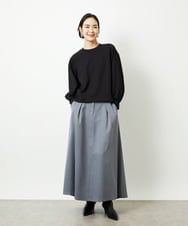 FMKAD20200 MICHEL KLEIN(ミッシェルクラン) ダンボールジャージプルオーバー ブラック