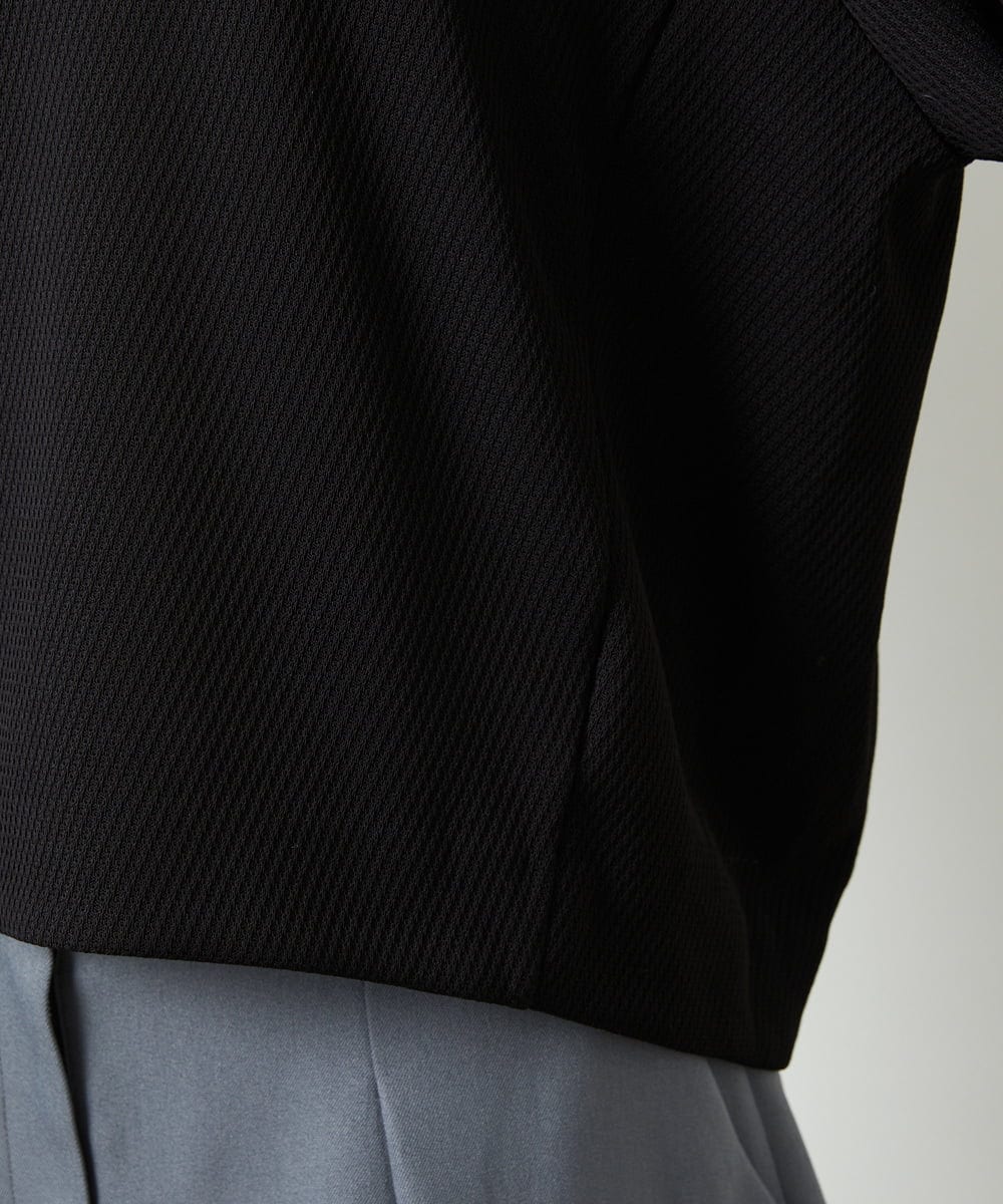 FMKAD20200 MICHEL KLEIN(ミッシェルクラン) ダンボールジャージプルオーバー ブラック