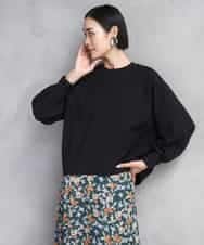 FMKAD20200 MICHEL KLEIN(ミッシェルクラン) ダンボールジャージプルオーバー ブラック