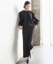 FMKAD20200 MICHEL KLEIN(ミッシェルクラン) ダンボールジャージプルオーバー ブラック