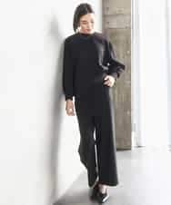 FMKAD20200 MICHEL KLEIN(ミッシェルクラン) ダンボールジャージプルオーバー ブラック