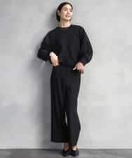 FMKAD20200 MICHEL KLEIN(ミッシェルクラン) ダンボールジャージプルオーバー ブラック