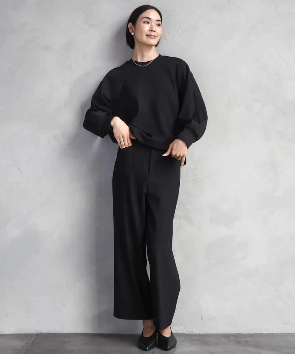 FMKAD20200 MICHEL KLEIN(ミッシェルクラン) ダンボールジャージプルオーバー ブラック