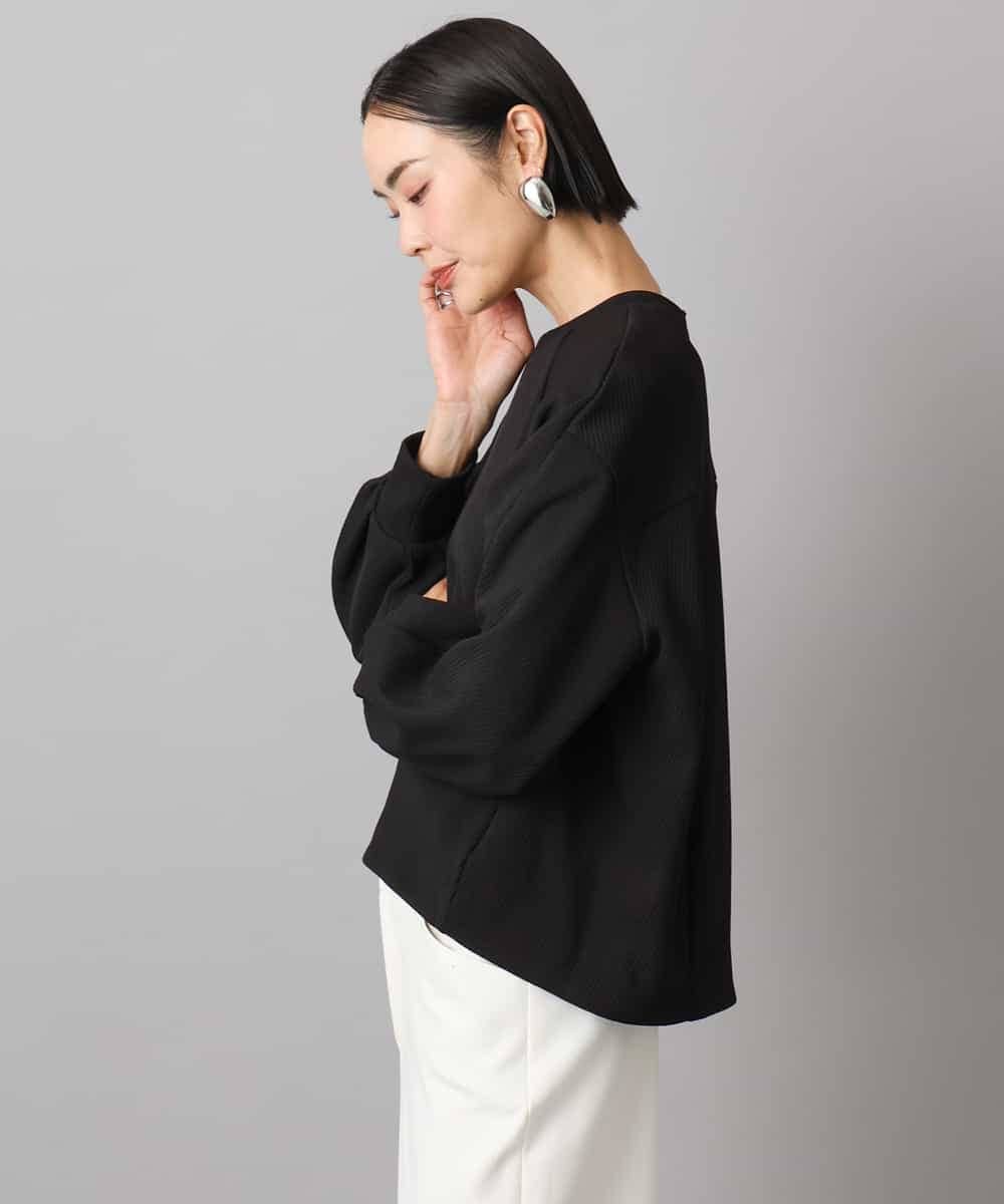 FMKAD20200 MICHEL KLEIN(ミッシェルクラン) ダンボールジャージプルオーバー ブラック